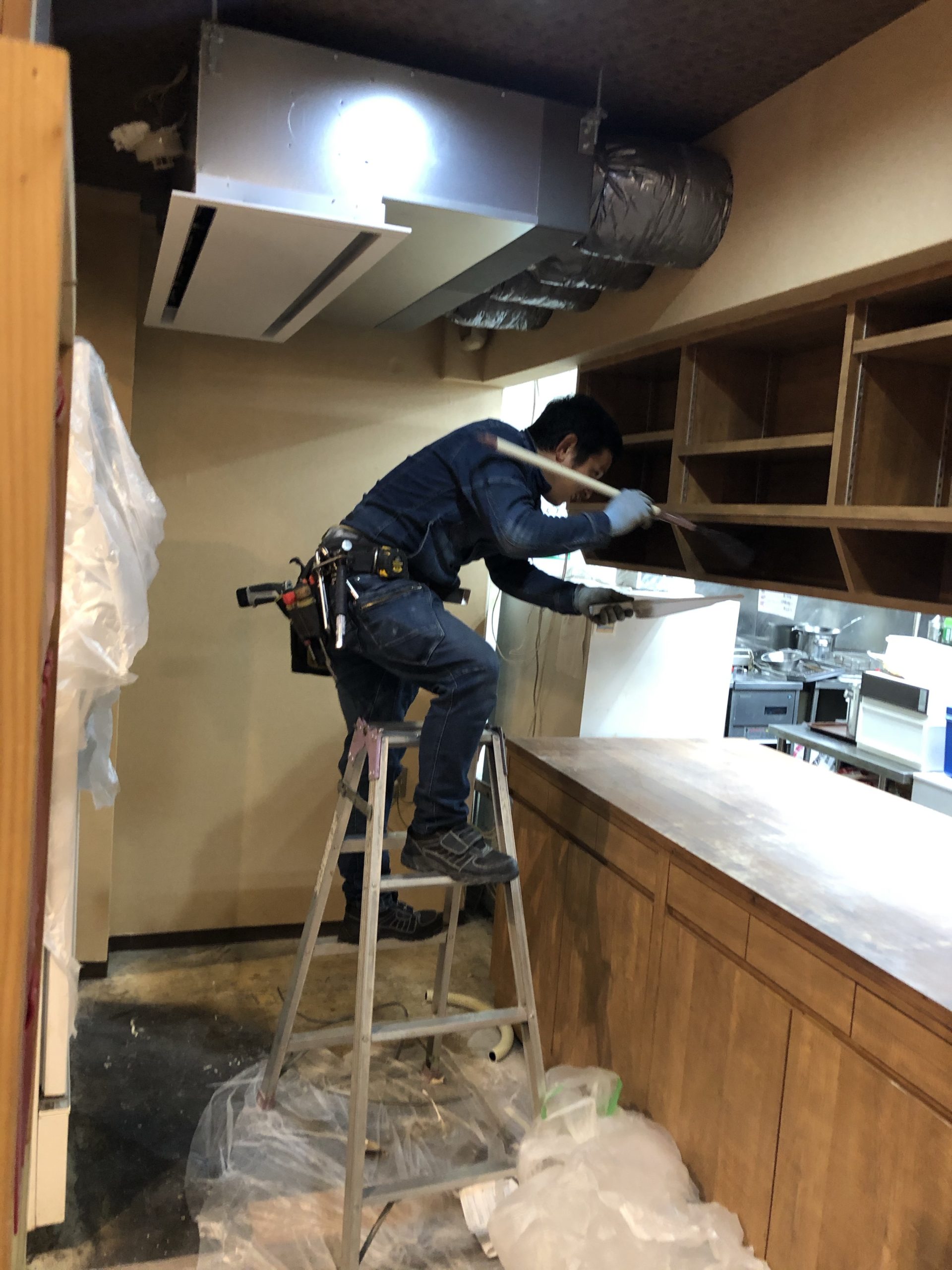 施工後はしっかり掃除